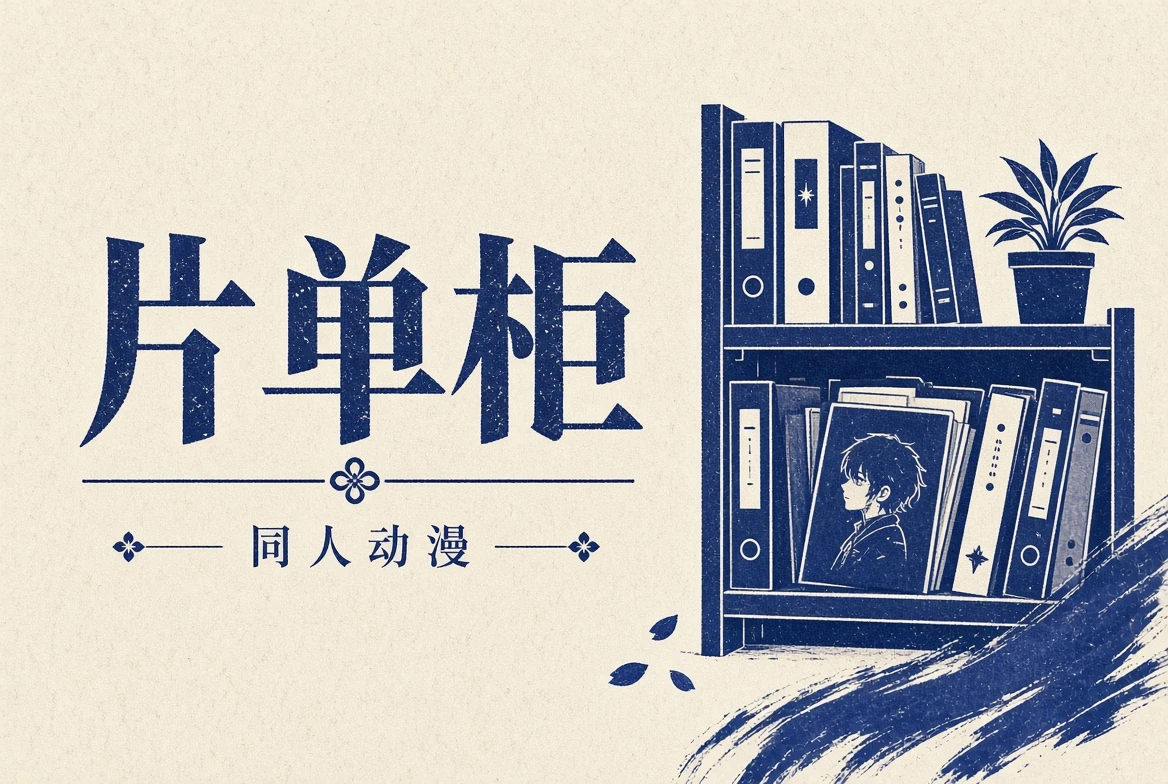 动漫片单柜阅读书架